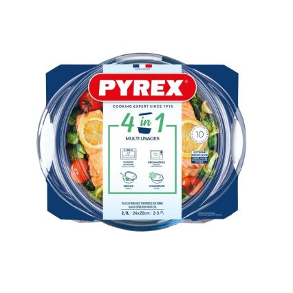 Cepšanas trauks ar vāku PYREX 2,1 l