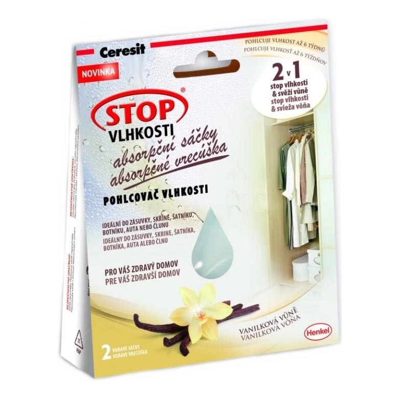 Ceresit - Mitruma absorbējošie maisiņi 2x 50 g vaniļa