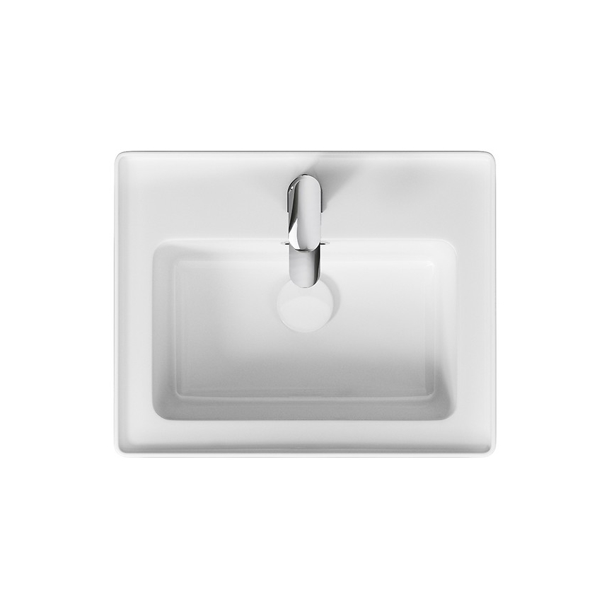 Cersanit K114-005 - Virsmas uzstādāma/uz sienas montējama izlietne CREA 40x50,5 cm keramika/spīdīgi balta