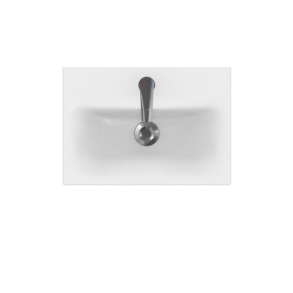 Cersanit K116-008 - MODUO SLIM izlietne uz virsmas/piekaramā 35x50 cm, keramika, glancēta balta