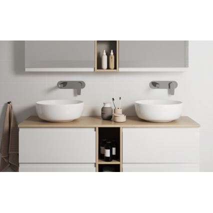 Cersanit K116-047-ECO - MODUO virsmas uzstādāma izlietne, Ø 35 cm, keramika / glancēta balta