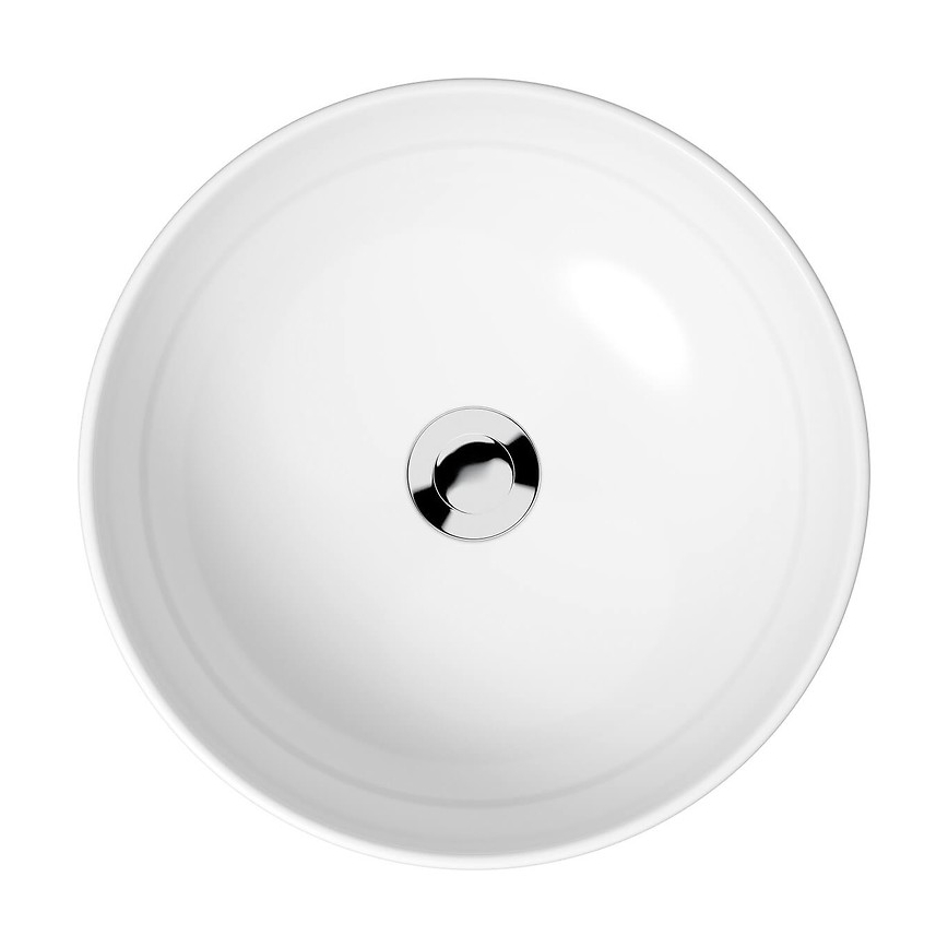 Cersanit K116-048 - MODUO virsmas izlietne, diametrs 40 cm, keramika/spīdīgi balta