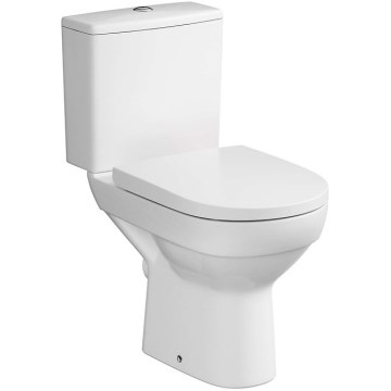 Cersanit K35-035 - Brīvi stāvošs tualetes pods ar tualetes vāku CITY keramika/balta