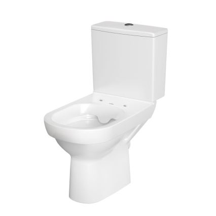 Cersanit K35-035 - Brīvi stāvošs tualetes pods ar tualetes vāku CITY keramika/balta