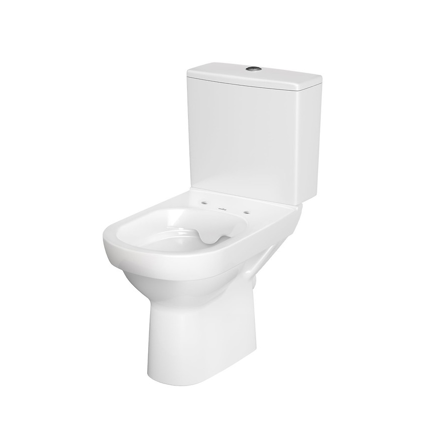Cersanit K35-035 - Brīvi stāvošs tualetes pods ar tualetes vāku CITY keramika/balta