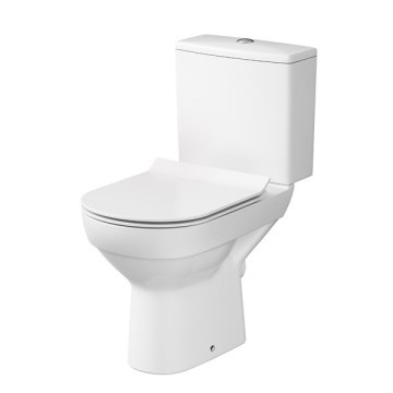 Cersanit K35-037 - Brīvi stāvošs tualetes pods ar tualetes vāku CITY keramika/balta