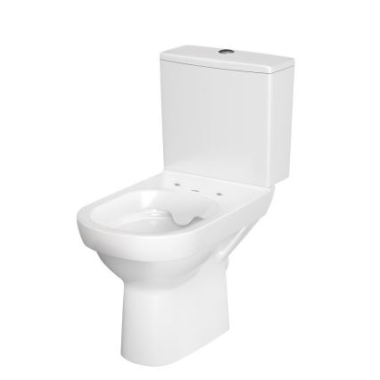 Cersanit K35-037 - Brīvi stāvošs tualetes pods ar tualetes vāku CITY keramika/balta