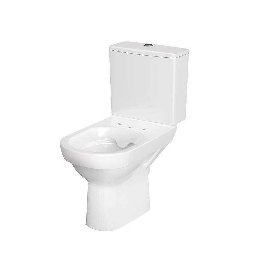 Cersanit K35-037 - Brīvi stāvošs tualetes pods ar tualetes vāku CITY keramika/balta