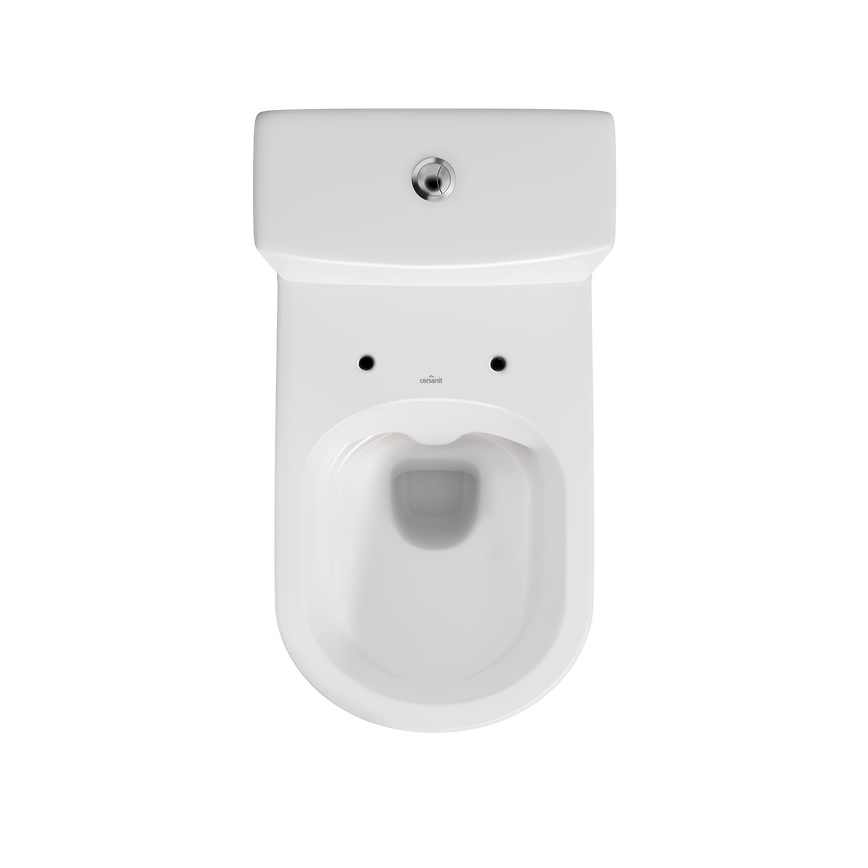 Cersanit K35-037 - Brīvi stāvošs tualetes pods ar tualetes vāku CITY keramika/balta