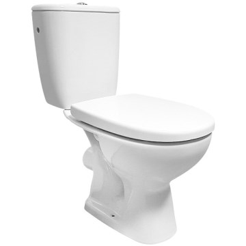Cersanit K667-052 - Brīvi stāvošs tualetes pods ar tualetes vāku ARTECO keramika/balta