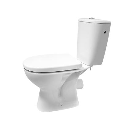 Cersanit K667-052 - Brīvi stāvošs tualetes pods ar tualetes vāku ARTECO keramika/balta