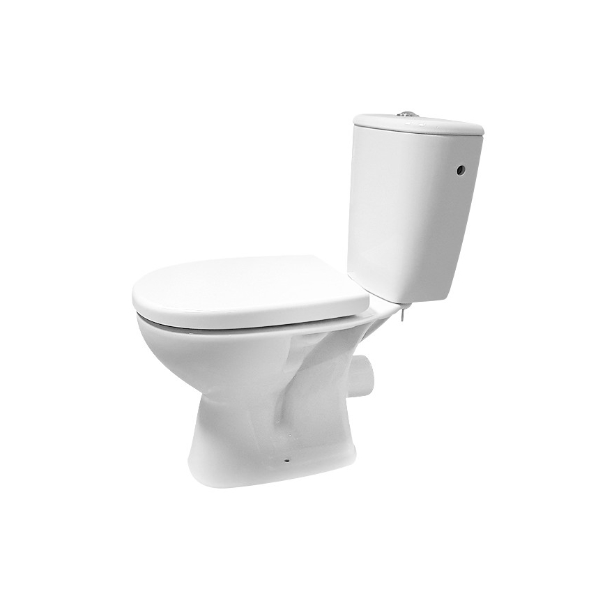 Cersanit K667-052 - Brīvi stāvošs tualetes pods ar tualetes vāku ARTECO keramika/balta