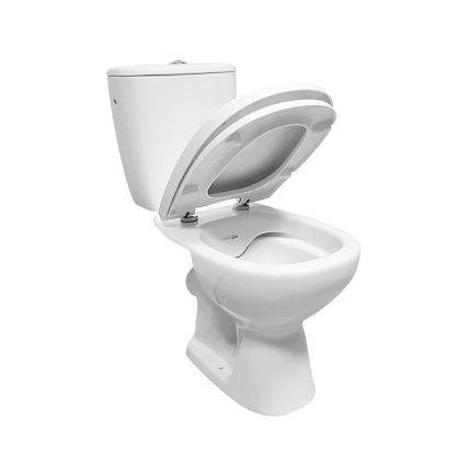 Cersanit K667-052 - Brīvi stāvošs tualetes pods ar tualetes vāku ARTECO keramika/balta
