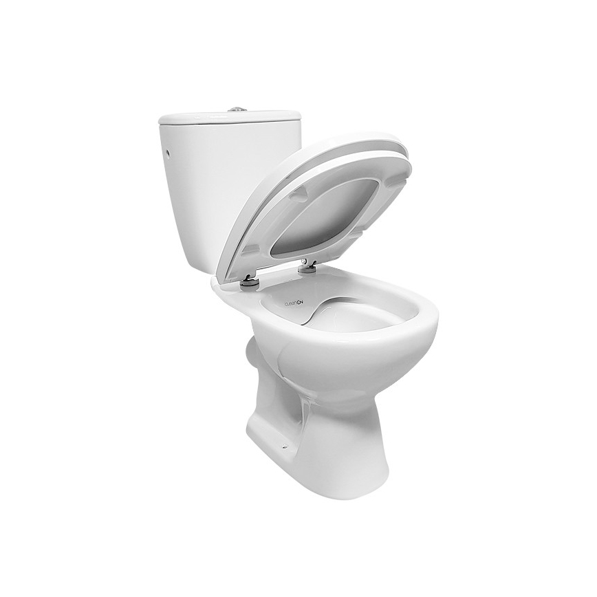 Cersanit K667-052 - Brīvi stāvošs tualetes pods ar tualetes vāku ARTECO keramika/balta