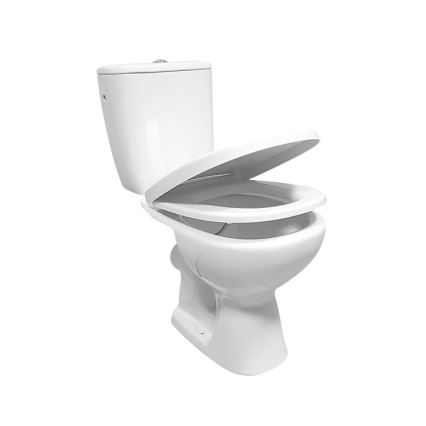 Cersanit K667-052 - Brīvi stāvošs tualetes pods ar tualetes vāku ARTECO keramika/balta
