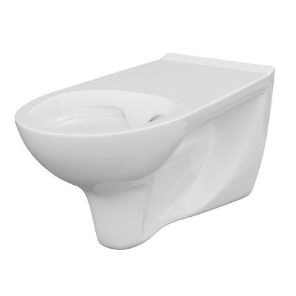 Cersanit K670-002 - Pie sienas stiprināms tualetes pods ETIUDA keramika/balta