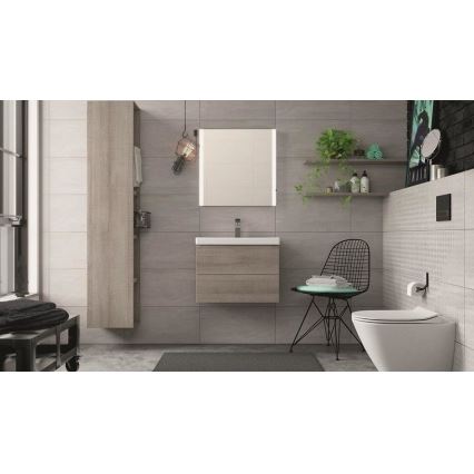 Cersanit K701-104 - Pie sienas stiprināms tualetes pods ar tualetes poda vāku CITY OVAL keramika/balta
