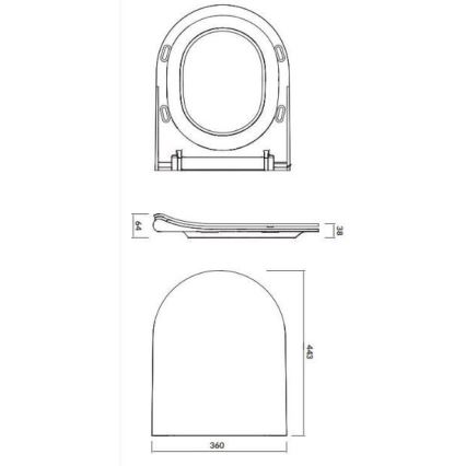 Cersanit K701-104 - Pie sienas stiprināms tualetes pods ar tualetes poda vāku CITY OVAL keramika/balta