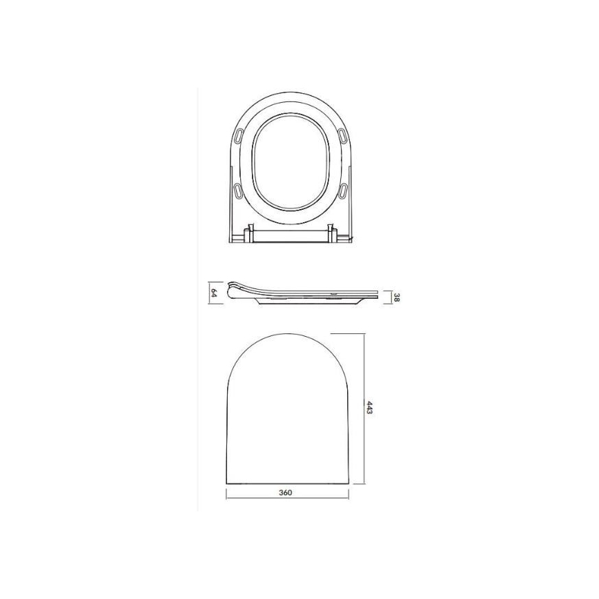 Cersanit K701-104 - Pie sienas stiprināms tualetes pods ar tualetes poda vāku CITY OVAL keramika/balta