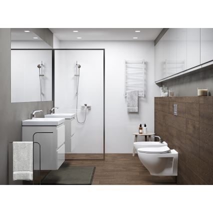 Cersanit K701-147 - Karājamais WC ar SAVIO tualetes sēdekli, keramika/balta