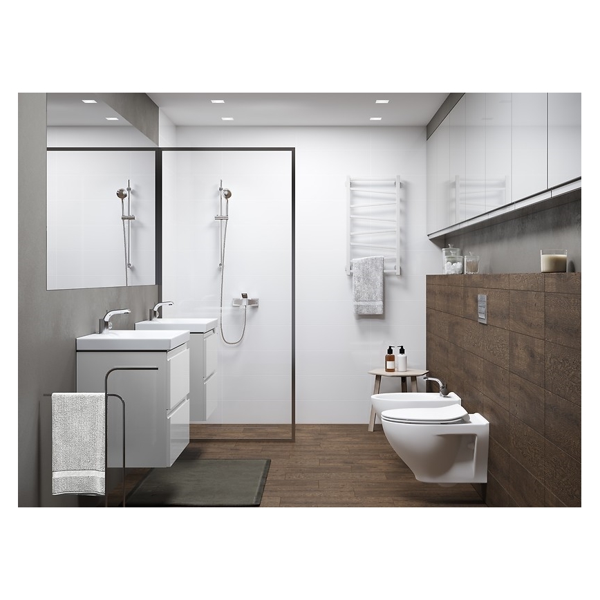 Cersanit K701-147 - Karājamais WC ar SAVIO tualetes sēdekli, keramika/balta