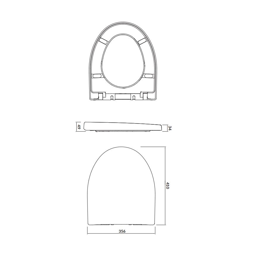 Cersanit K98-0122 - PARVA SoftClose tualetes sēdeklis, balts