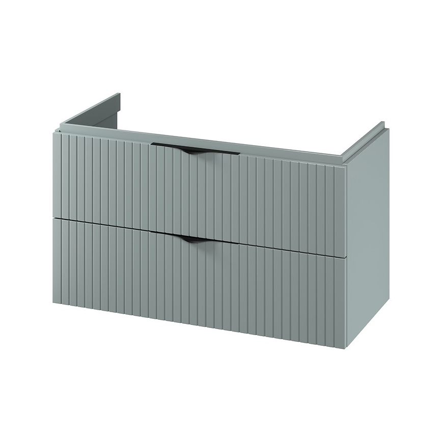 Cersanit S1015-012 - Piekaramais vannas skapītis zem izlietnes TIRSO 100x45 cm, mentolzaļš