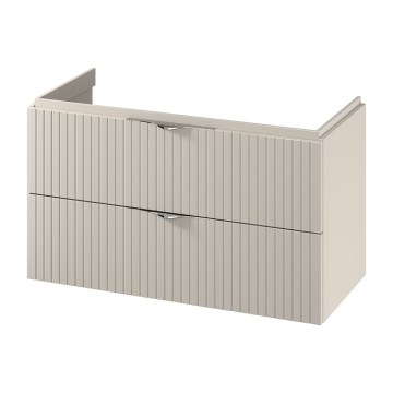 Cersanit S1015-013 - Sienas piestiprināms vannas istabas skapītis zem izlietnes TIRSO 100x55x45 cm bēšs