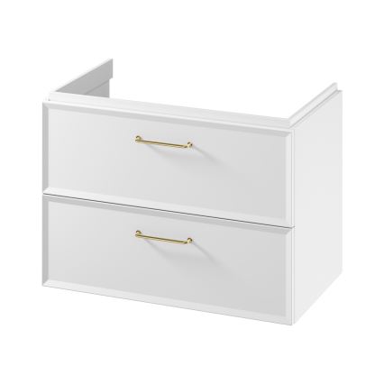 Cersanit S1021-004 - Piekaramais vannas istabas skapītis zem izlietnes MILLE 80x55x45 cm, balts