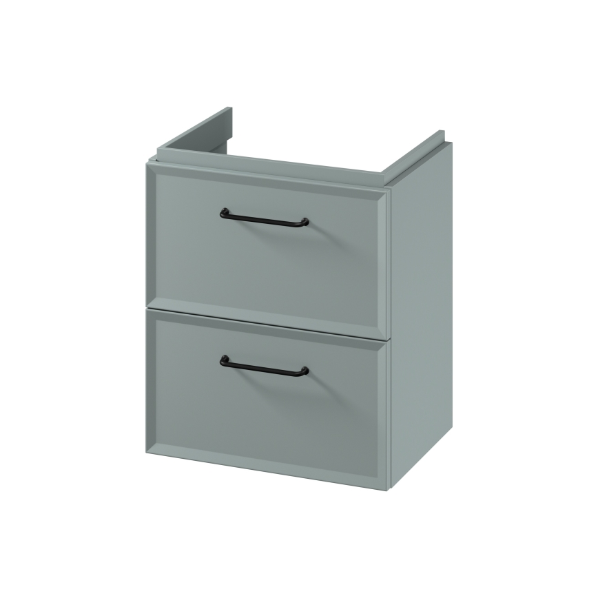 Cersanit S1021-007 - Vannas istabas sienas skapītis zem izlietnes MILLE SLIM 50x35 cm mētras krāsas