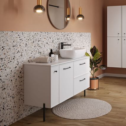 Cersanit S1022-006 - MILLE piekaramais vannas skapītis 20x45 cm, matēts balts