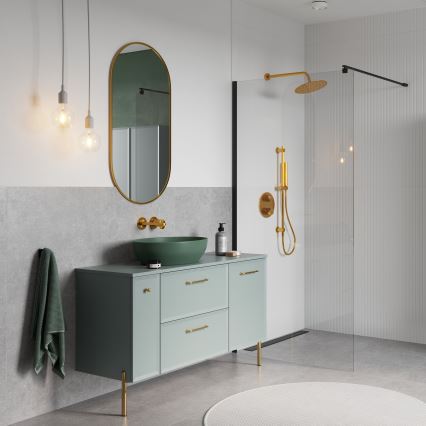 Cersanit S1022-008 - piekārtais vannas istabas skapītis MILLE 20x45 cm, mētras krāsā