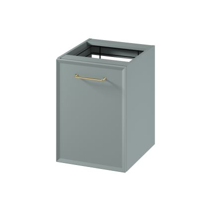Cersanit S1022-010 - Karājamais vannasistabas skapītis ar veļas grozu MILLE 40x55x45 cm mentolkrāsas