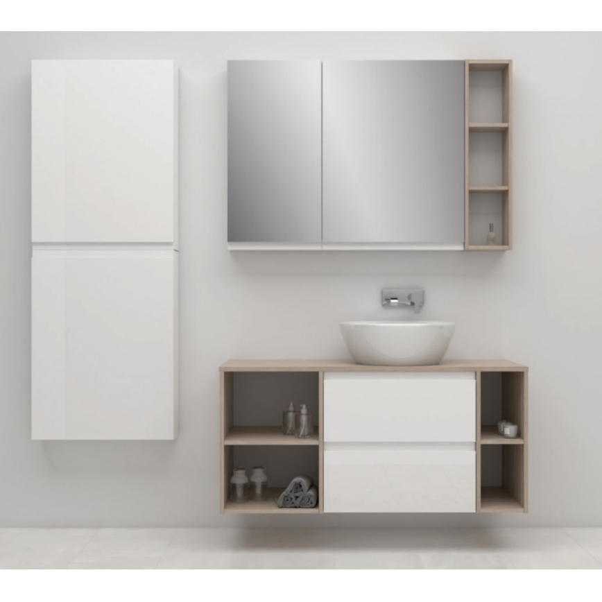 Cersanit S590-030 - Spogulis vannas istabas skapītis MODUO 80x40 cm