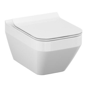 Cersanit S701-213-ECO - karājams WC pods ar sēdekli CREA, keramika/balts