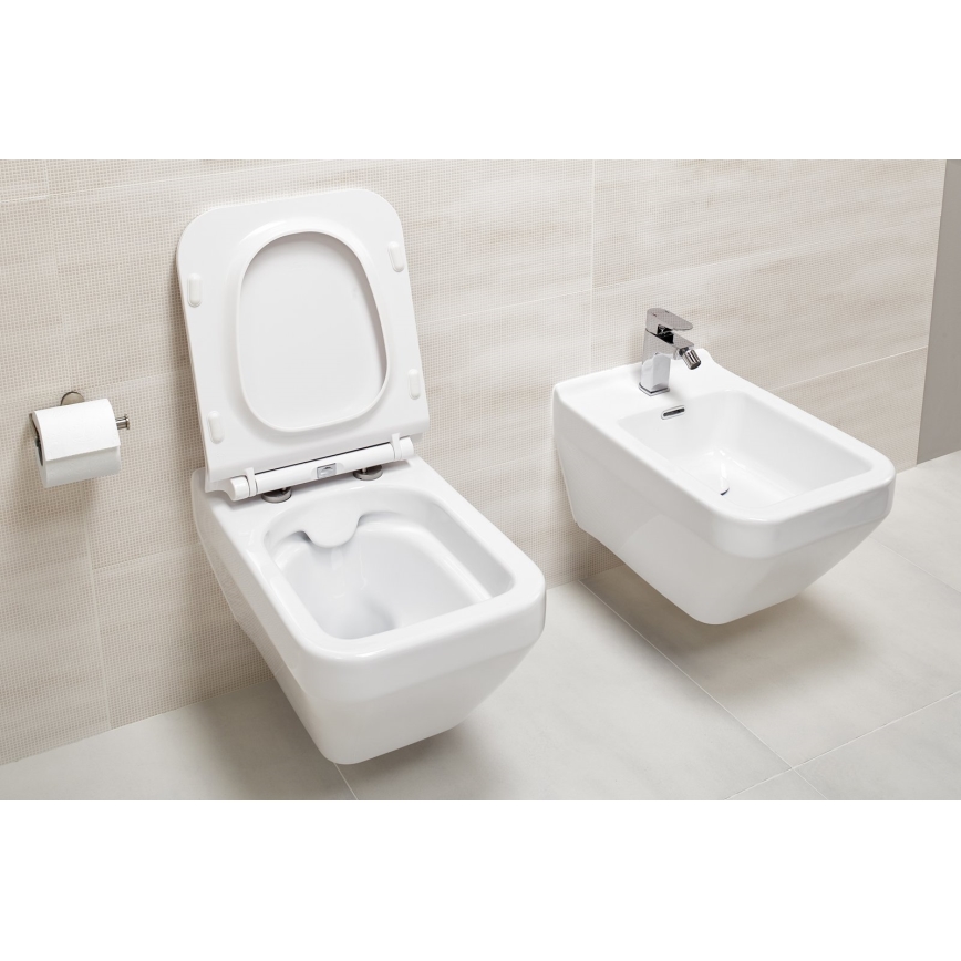 Cersanit S701-213-ECO - karājams WC pods ar sēdekli CREA, keramika/balts