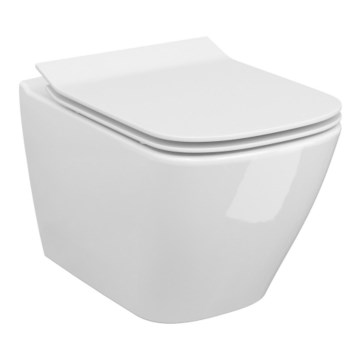 Cersanit S701-405-ECO - karājams WC ar tualetes sēdekli CITY keramika/balta
