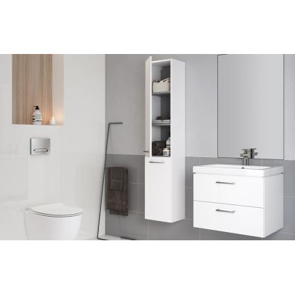 Cersanit S801-149-DSM - Sienas piestiprināms vannas istabas skapītis ar izlietni LARA 80x46x45 cm balts