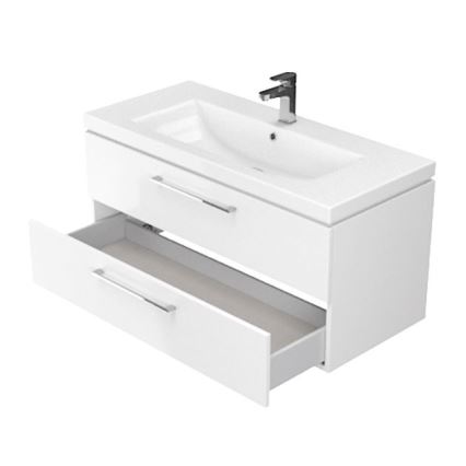 Cersanit S801-149-DSM - Pakaramā vannas istabas skapītis ar izlietni LARA 46x80 cm balts