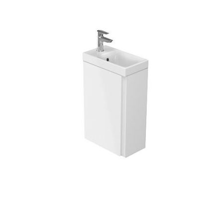 Cersanit S801-218-DSM - Piekaramais vannas skapītis ar izlietni MODUO SLIM 40 cm glancēta balta