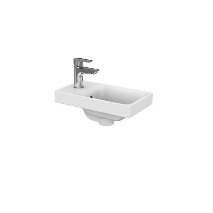 Cersanit S801-218-DSM - Piekaramais vannas skapītis ar izlietni MODUO SLIM 40 cm glancēta balta
