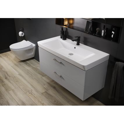 Cersanit S801-338-DSM - Piekaramais vannas istabas skapis ar izlietni ELODY 46x80 cm balta