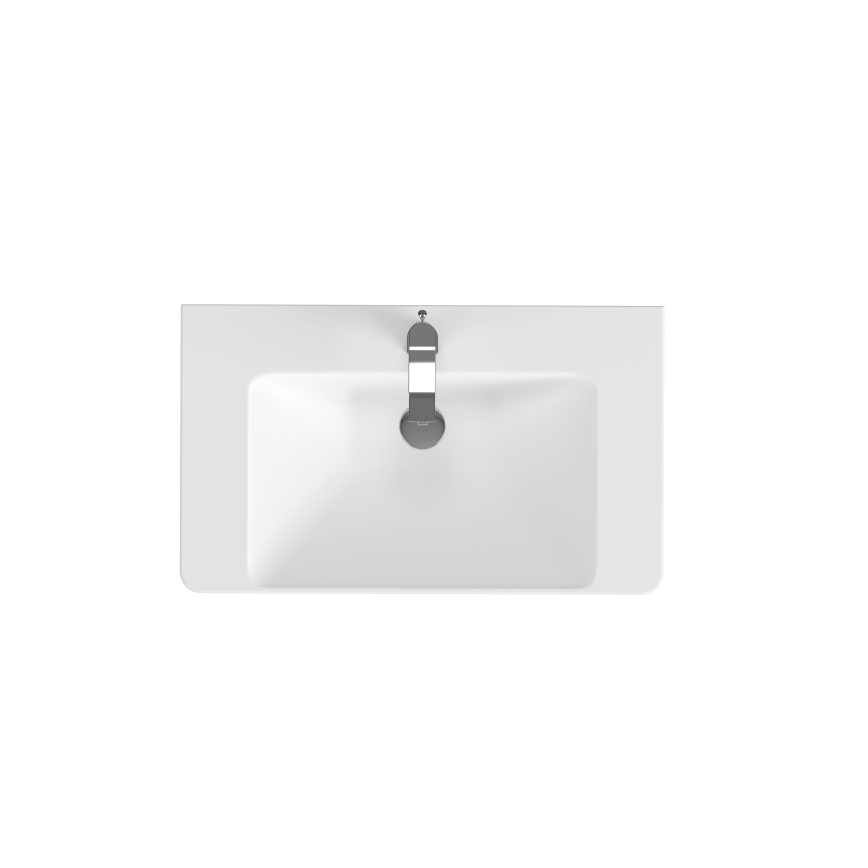 Cersanit S801-338-DSM - Piekaramais vannas istabas skapis ar izlietni ELODY 46x80 cm balta