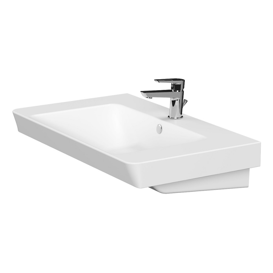 Cersanit S801-338-DSM - Piekaramais vannas istabas skapis ar izlietni ELODY 46x80 cm balta