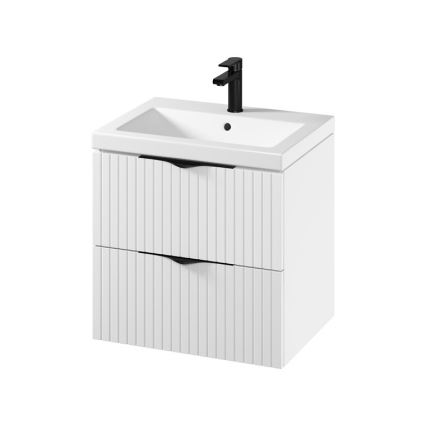 Cersanit S801-545 - Karājams vannasistabas skapītis ar izlietni TIRSO 60x60x45 cm balts