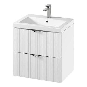 Cersanit S801-545 - Karājams vannasistabas skapītis ar izlietni TIRSO 60x60x45 cm balts