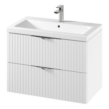 Cersanit S801-547 - Sienas skapītis vannas istabai ar izlietni TIRSO 80x60x45 cm balts