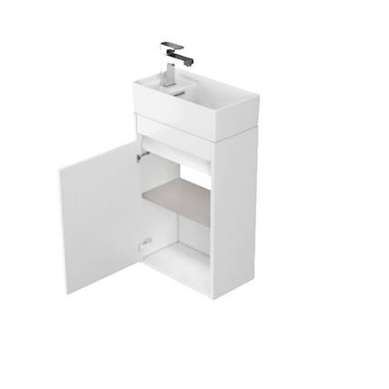 Cersanit S924-001 - Vannas istabas izlietnes skapītis BARBARA 59,3x39,2 cm spīdīgi balta