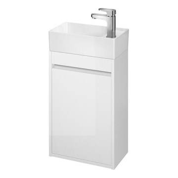 Cersanit S924-001 - Vannas istabas skapītis zem izlietnes CREA 59,3x39,2 cm spīdīgi balts