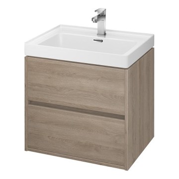 Cersanit S924-008 - Hanging vannas istaba basin skapis BARBARA 53,3x59,4 cm ozols